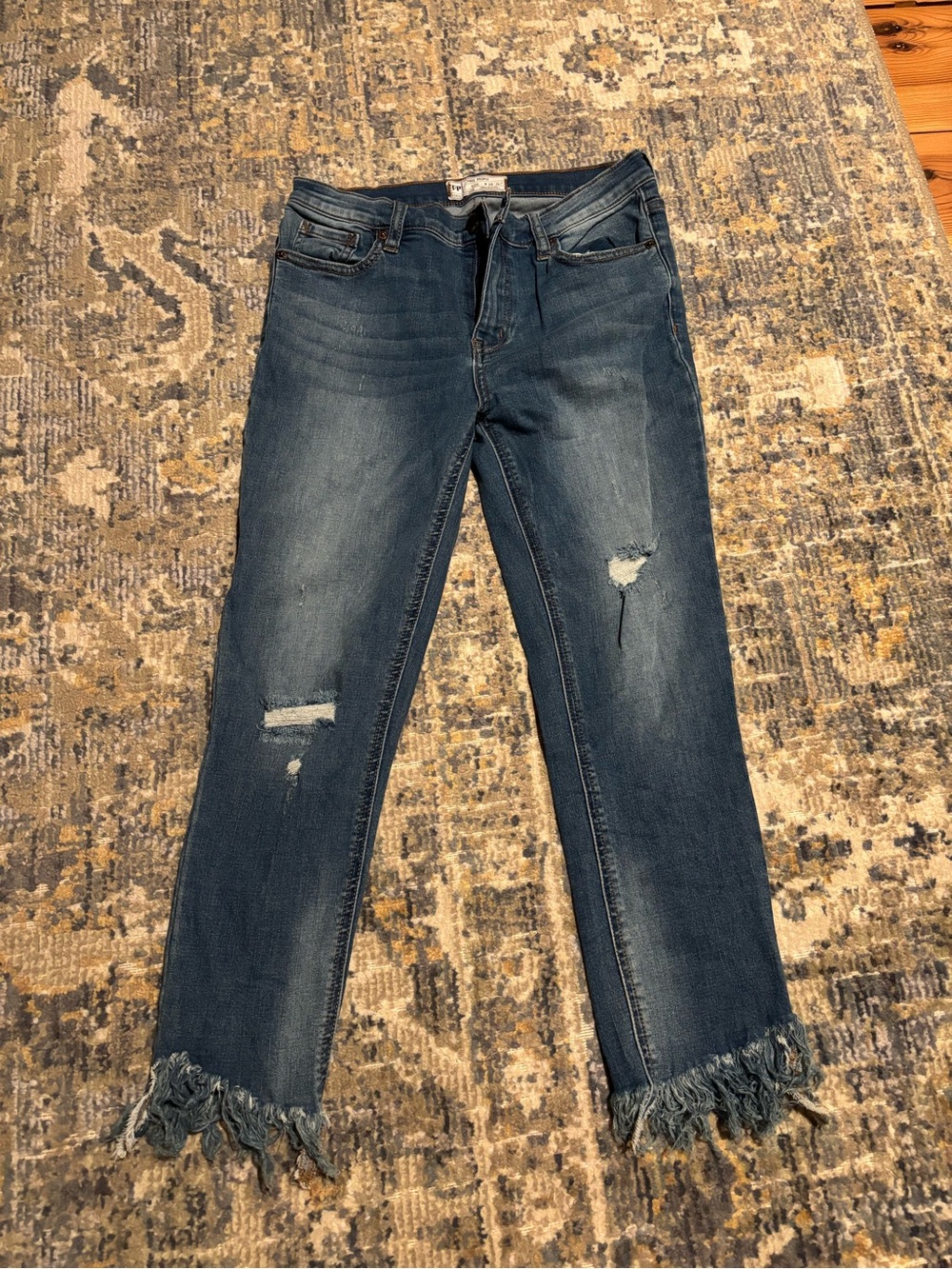 Free People Great Heights Frayed Hem Women’s Jeans Size 28 Short